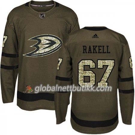 Anaheim Ducks Hockeydrakt Rickard Rakell 67 2017-2018 Camo Grønn Adidas Authentic - Herre